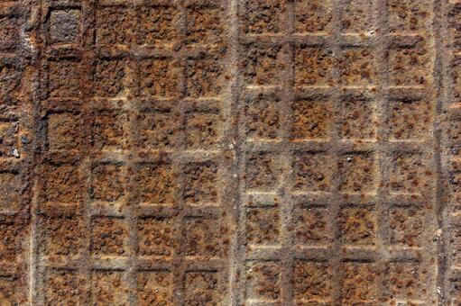 工事用鉄板16 鉄,錆,溶接の写真素材