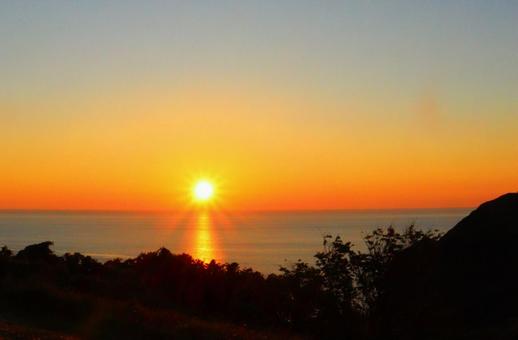 Sunset from Futatsugame, Sado Island 2, JPG Sunset from Futatsugame, Sado Island 2, JPG
