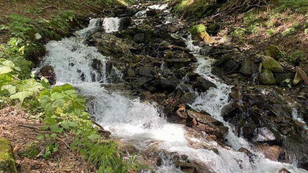 美しい強清水の滝　の写真