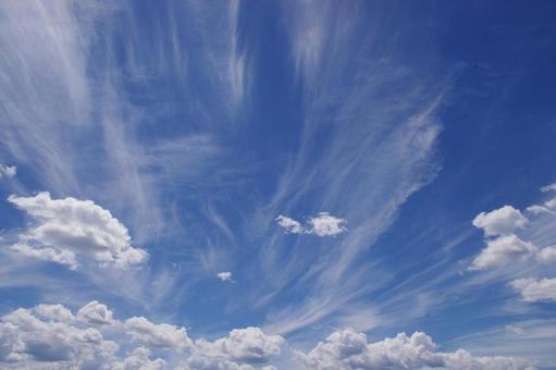 Summer sky clouds, JPG