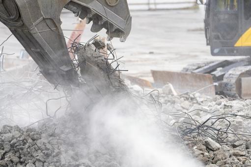 建物解体工事の現場 解体,工事,建設の写真素材