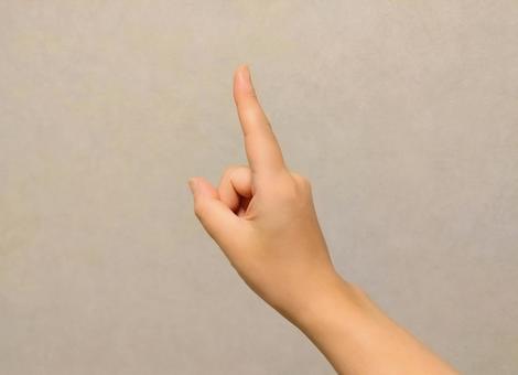 1つ 手のジェスチャー 1つ 手のジェスチャー 1つ,1個,手の写真素材