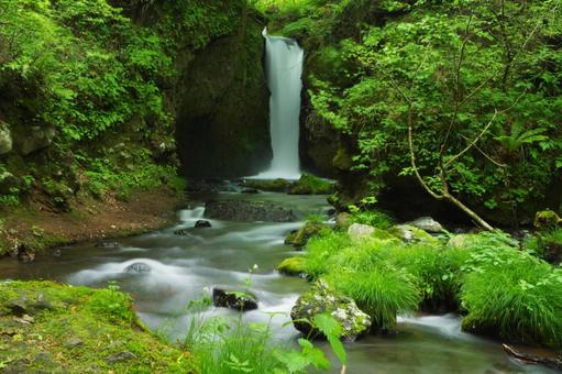 竜返しの滝 竜返しの滝 竜返しの滝,滝,長野県の写真素材
