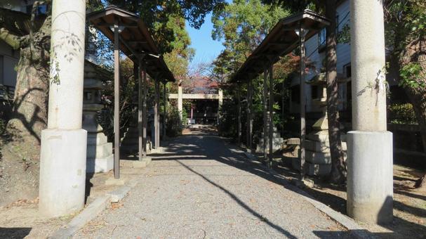 天武天皇社 参道 天武天皇社 参道 天武天皇社,天武天皇,大海人皇子の写真素材