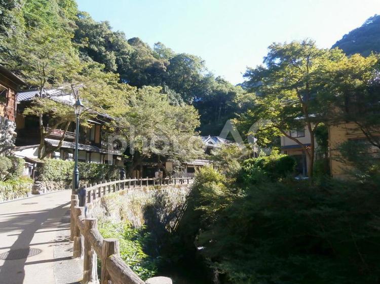 箕面公園の風景 箕面,公園,滝の写真素材