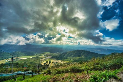 三瓶山の風景の写真
