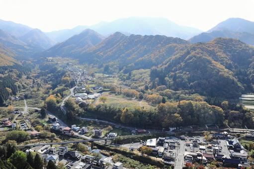 秋の山寺（開山堂からの眺め） 山寺,風景,自然の写真素材