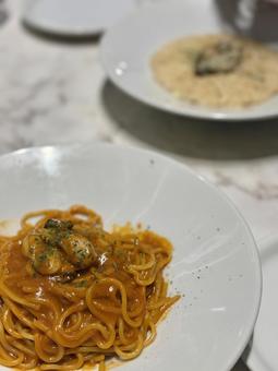 Pasta in a restaurant, JPG Pasta in a restaurant, JPG