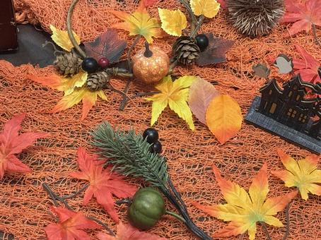 秋飾り 秋飾り 秋色,飾り付け,ハロウィンの写真素材