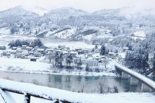 雪景色 雪景色の写真