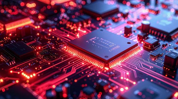 CPUイメージ赤04の写真