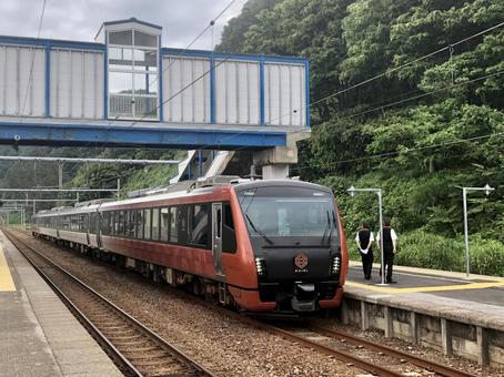 Nautical mile at Kuwagawa Station Nautical mile at Kuwagawa Station