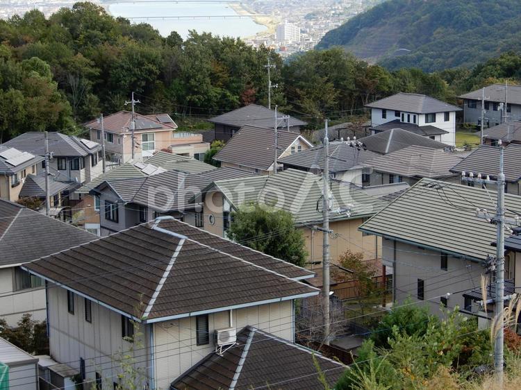 【風景写真】家並みの風景 家並み,街並み,町並みの写真素材