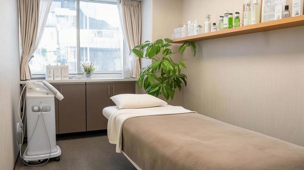 エステサロンの施術室の写真
