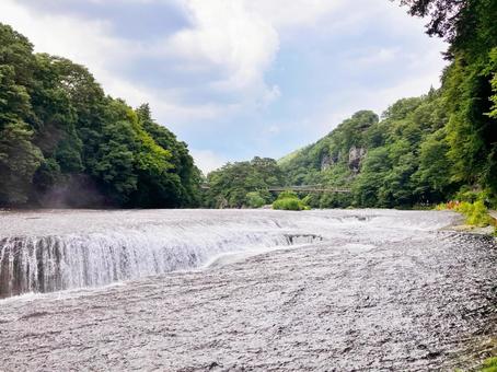 お盆休み 吹割の滝3 お盆休み 吹割の滝3 吹割の滝,渓谷,滝の写真素材
