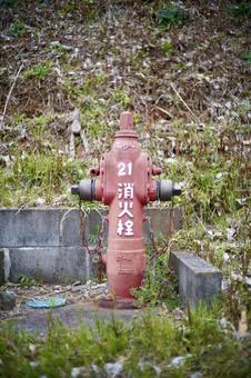 古びた消火栓 消火栓,屋外,風景の写真素材