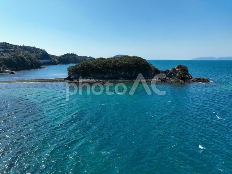 愛媛県八幡浜市　ねずみ島の風景 ねずみ島,鼠島,島の写真素材