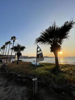 秋の海 四季,風景,景色の写真素材