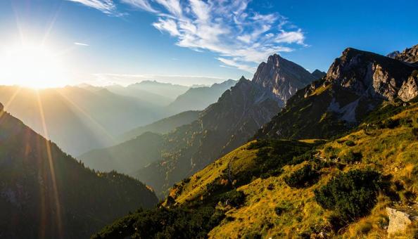 山の美しい風景 山の美しい風景の写真