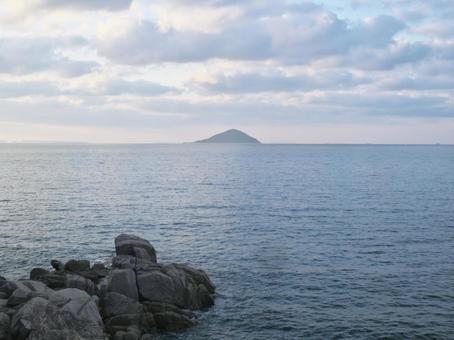 Photo, himejima, sea, cloud, 