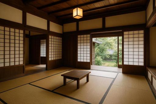 古き良き伝統的な古民家の写真