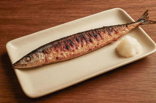 焼いたさんまの写真