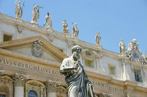 Photo, st. peter's square, vatican, st. peter's basilica, 