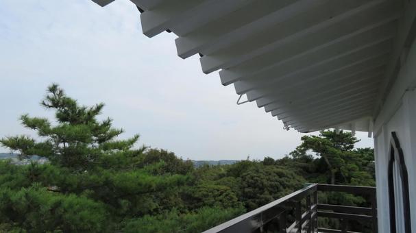 大野城 模擬天守からの眺望 大野城 模擬天守からの眺望の写真