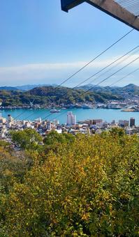 尾道市 千光寺の境内から見える風景 尾道市 千光寺の境内から見える風景の写真