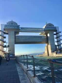 びゅうお(沼津港) びゅうお(沼津港) 沼津港大型展望水門,びゅうお,沼津港の写真素材