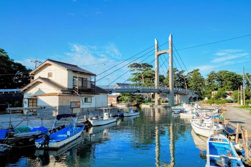 隠岐の島の都万港 隠岐の島の都万港 隠岐,都万,都万港の写真素材