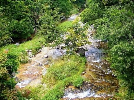 日本の風景 川 中州 福島県 日本の風景 川 中州 福島県の写真