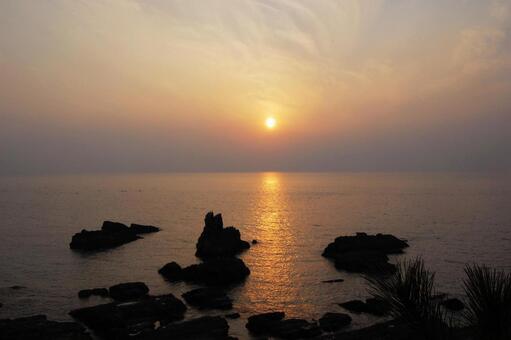 夕日 夕日の写真