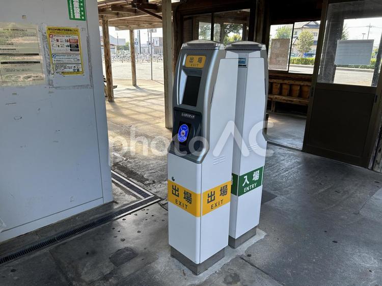 玉戸駅　簡易改札機(出場) 鉄道,電車,列車の写真素材