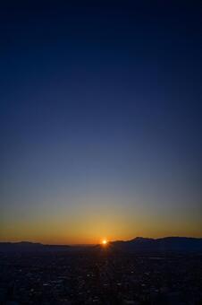 岐阜市の夕焼け 岐阜市の夕焼け,夕焼け,岐阜の写真素材