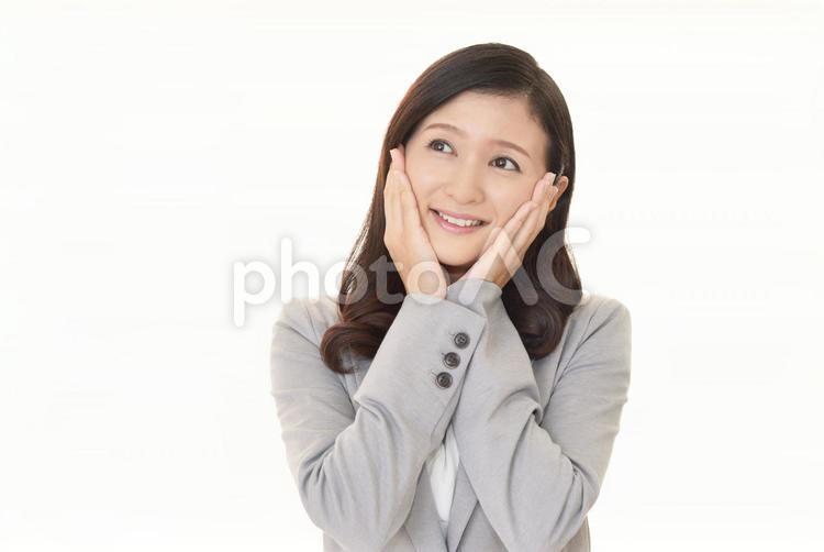 笑顔のビジネスウーマン 女性,ビジネスウーマン,女の写真素材