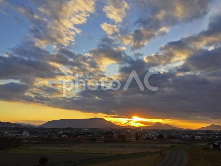 田舎23 田舎23 夕暮れ,幻想的,黄昏の写真素材