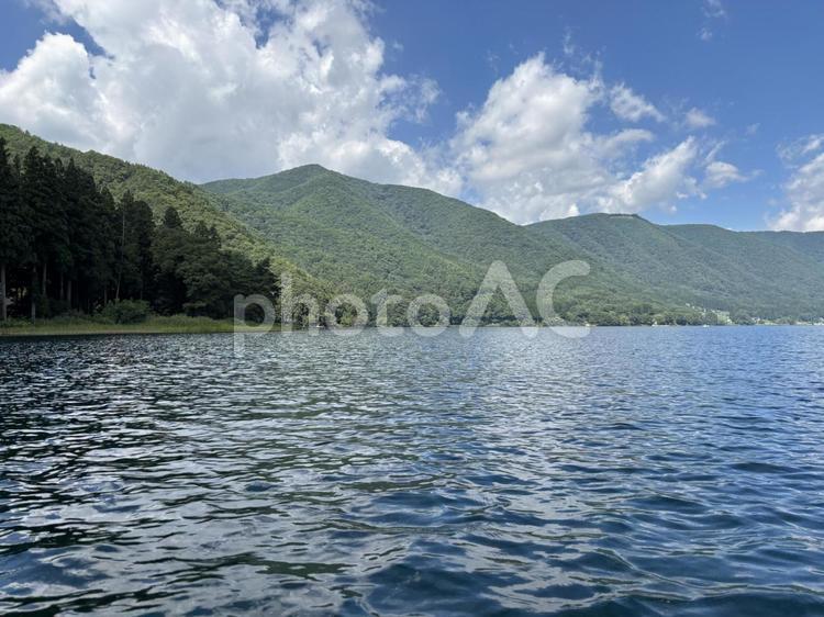 SUP　木崎湖　長野県大町市 sup,木崎湖,長野県の写真素材