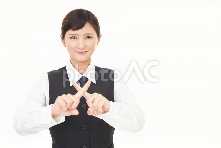 禁止の意思表示をする女性 女性,ビジネスウーマン,女の写真素材