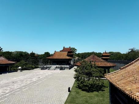 王宮と城楼 王宮と城楼 北陵公園,中国,海外の写真素材