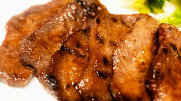 牛タン 牛タン 牛タン焼き,牛タン,タン塩の写真素材