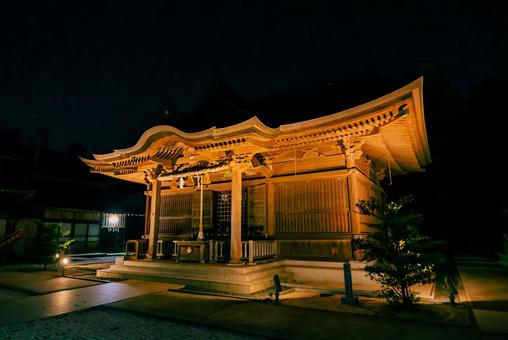 【島根】松江神社の夜景 松江,島根,松江城の写真素材