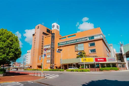 【鳥取】鳥取駅の周辺 鳥取,鳥取駅,駅の写真素材