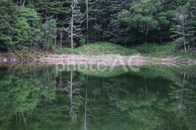 水面鏡 反射,映り込み,リフレクションの写真素材