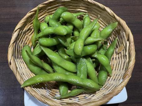 枝豆 枝豆,えだまめ,定番の写真素材