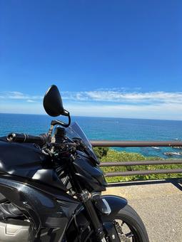 夏の海とバイク 夏の海とバイク 夏の海,海,バイクの写真素材
