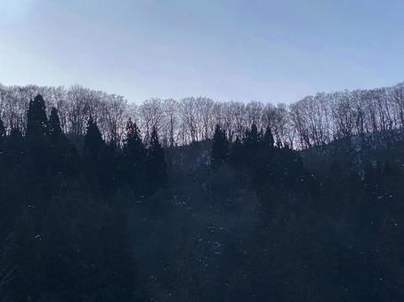 山の稜線 山の稜線の写真