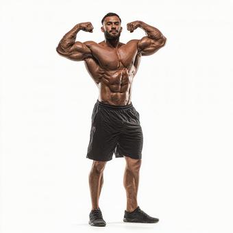 筋肉質な男性のポートレート 筋肉質な男性のポートレートの写真