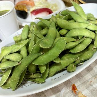 枝豆 美味しい,パーティー,ホームパーティーの写真素材