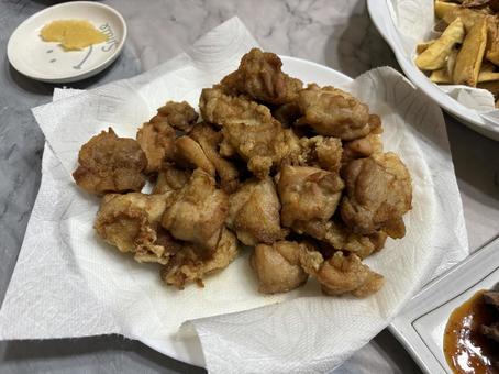 唐揚げ 唐揚げ,手作り,肉の写真素材